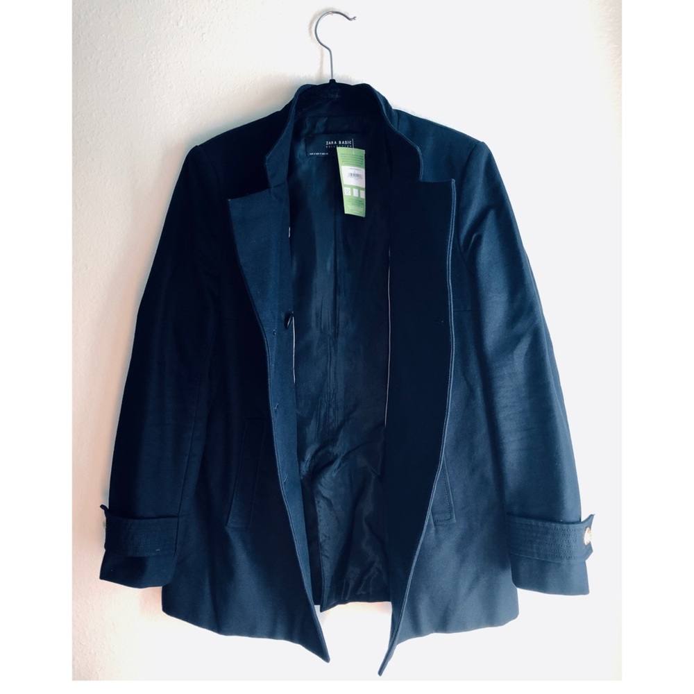 British!Zara Basic Collection Double Breasted Nav… - image 4